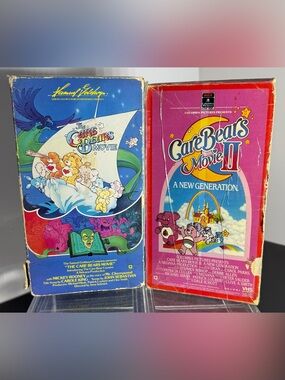 Vintage Care Bears Movie & Care Bears Movie II VHS Set (1985 & 1986)